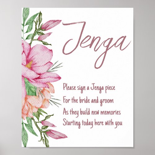 Jenga Wedding Guest Book Sign