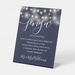 Jenga Wedding Guest Book – weddingsngifts
