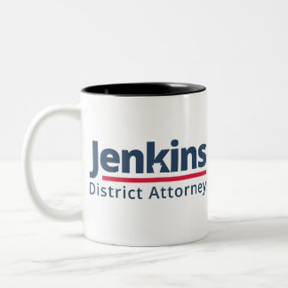 Jenkins for District Attorney Two-Tone Coffee Mug