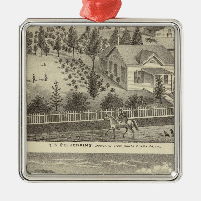 Jenkins, Snyder residences Metal Ornament (Front)