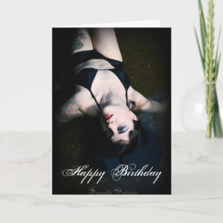 Jenn Martin (black bikini) Birthday Card