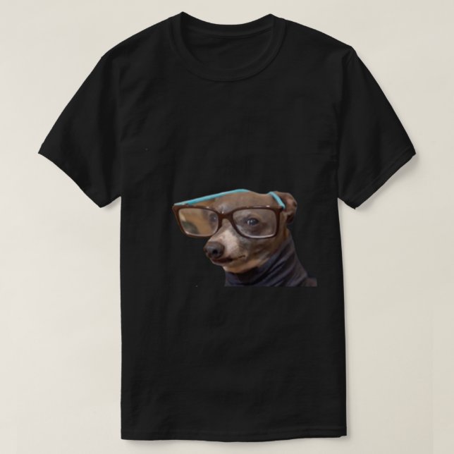 Jenna Marbles_ dog Kermit wearing glasses   T-Shirt (Design Front)