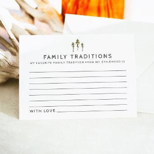 JENNA Mountain Pine Baby Family Traditions Card