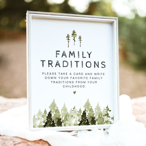 JENNA Mountain Pine Baby Family Traditions Game Poster