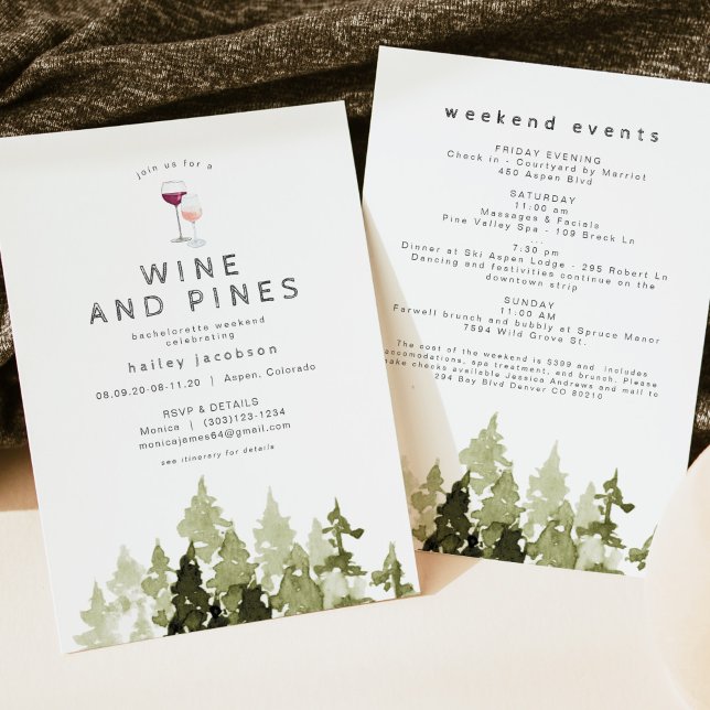 JENNA Rustic Mountain Wine & Pines Bachelorette (Creator Uploaded)