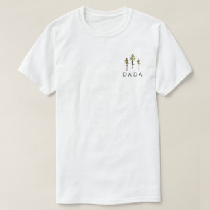JENNA Rustic Watercolor Pine Tree Dada T-Shirt