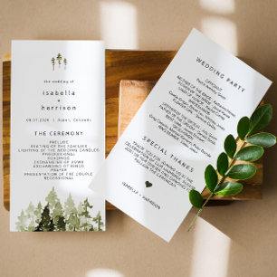 JENNA Rustic Watercolor Pine Tree Program