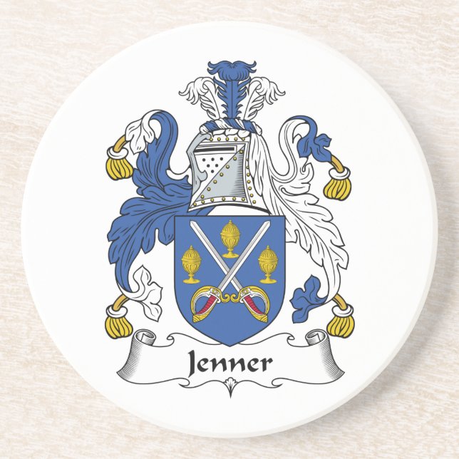 Jenner Family Crest Drink Coaster (Front)