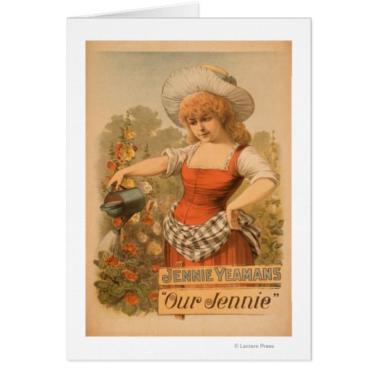 Jennie Yeamans "Our Jennie" Theatre Poster (Front)