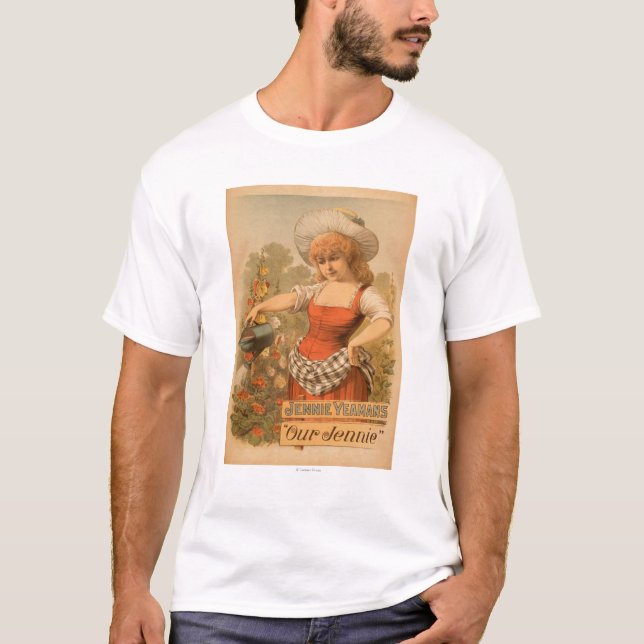 Jennie Yeamans "Our Jennie" Theatre Poster T-Shirt (Front)
