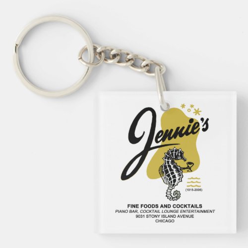 Jennies Restaurant  Lounge Chicago IL Keychain