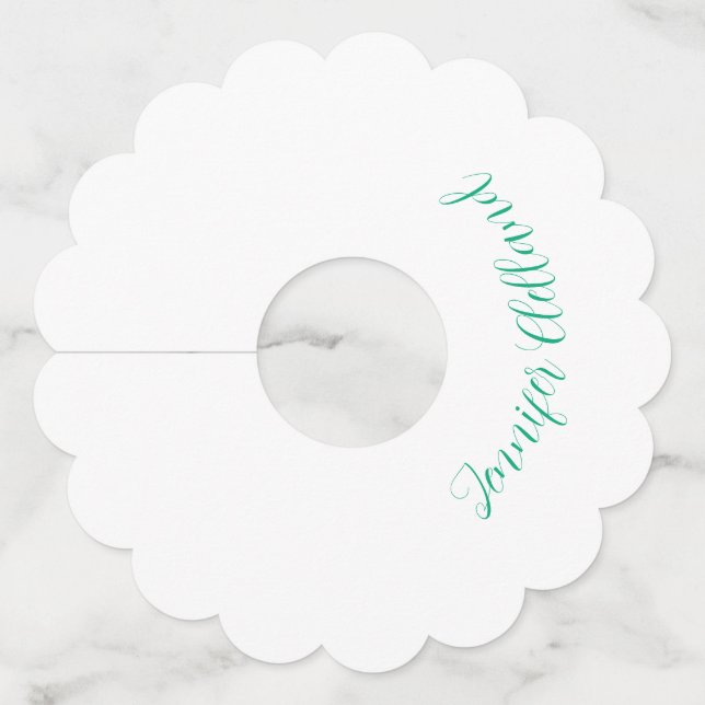 Jennifer Clelland Wine Glass Tag (Front)