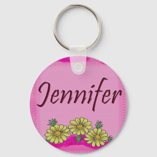 Jennifer Daisy Keychain