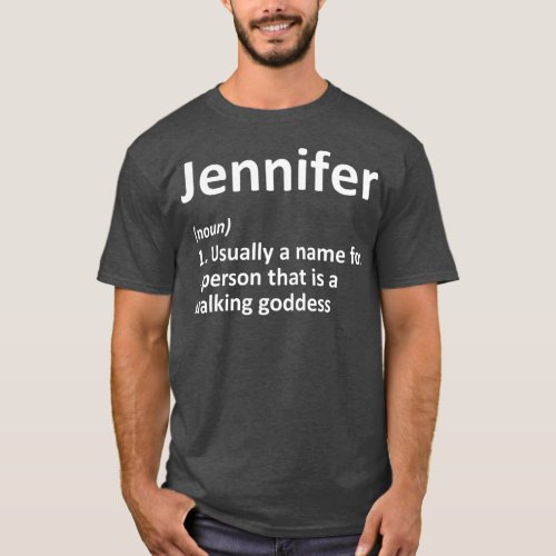 JENNIFER Definition Personalized Funny Birthday T_Shirt