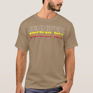 Jennifer First Name Funny Vintage Sunset Jennifer T-Shirt