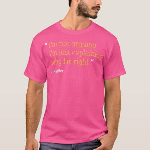 JENNIFER Gift Quote Personalized Funny Birthday Na T_Shirt