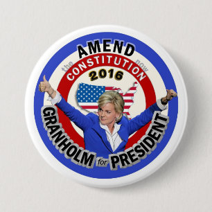 Jennifer Granholm for President 2016 Pinback Button