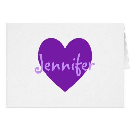 Jennifer in Purple Cards (Front Horizontal)