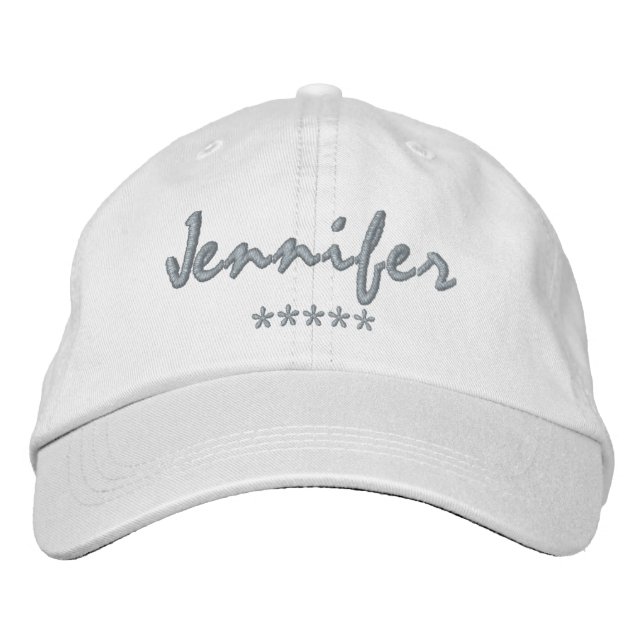 Jennifer Name Embroidered Baseball Cap (Front)