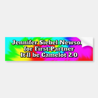 Jennifer Seibel Newsom for first partner - Camelot Bumper Sticker