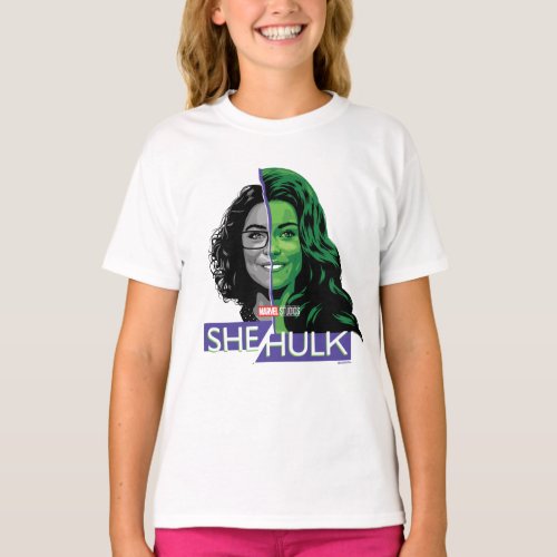 Jennifer Walters She_Hulk Dual Face Graphic T_Shirt