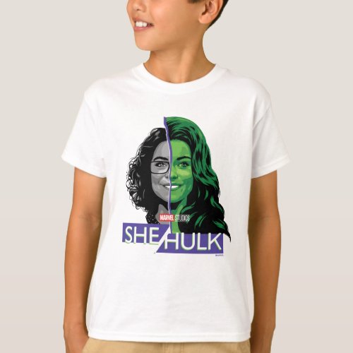 Jennifer Walters She_Hulk Dual Face Graphic T_Shirt