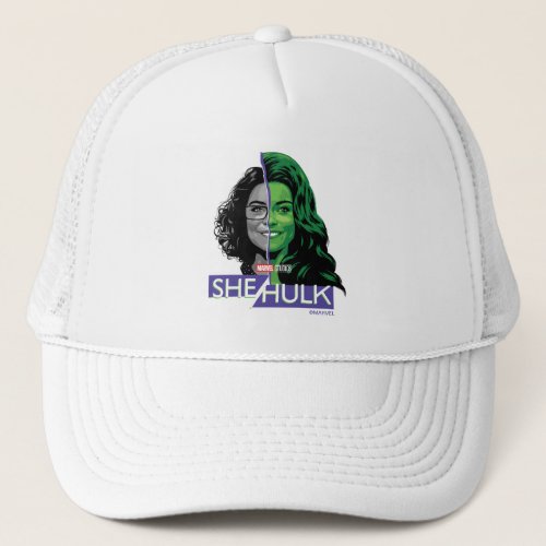 Jennifer Walters She_Hulk Dual Face Graphic Trucker Hat