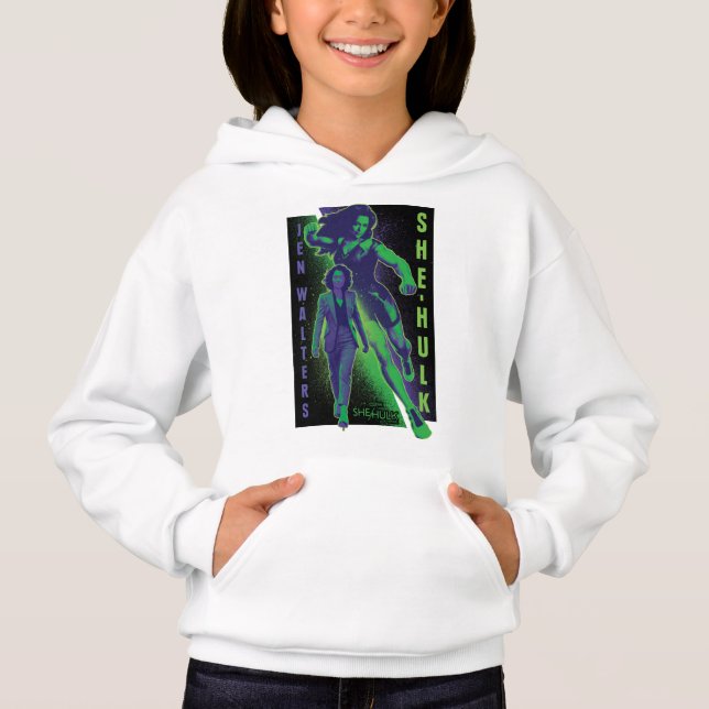 Jennifer Walters She-Hulk Dual Pose Graphic Hoodie (Front)