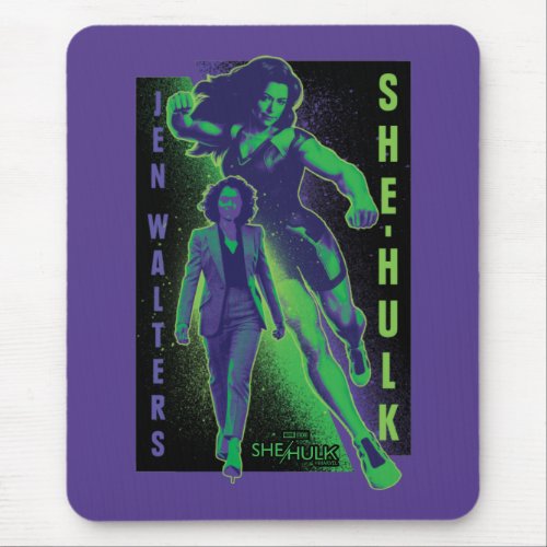 Jennifer Walters She_Hulk Dual Pose Graphic Mouse Pad