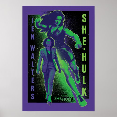 Jennifer Walters She_Hulk Dual Pose Graphic Poster