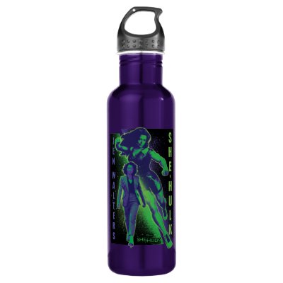 Jennifer Walters She-Hulk Dual Pose Graphic Stainless Steel Water Bottle
