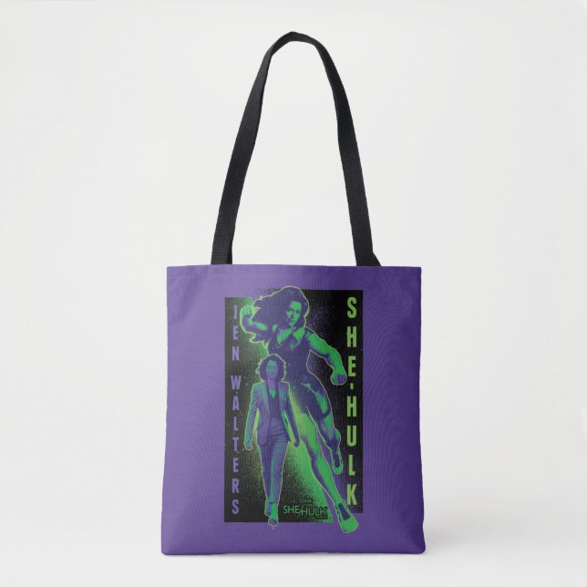 Jennifer Walters She-Hulk Dual Pose Graphic Tote Bag (Front)