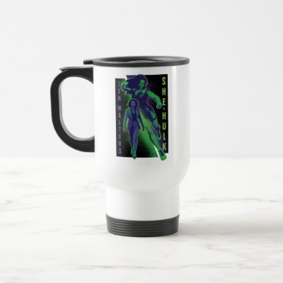 Jennifer Walters She-Hulk Dual Pose Graphic Travel Mug