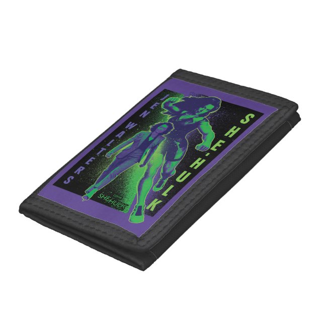 Jennifer Walters She-Hulk Dual Pose Graphic Trifold Wallet (Bottom)
