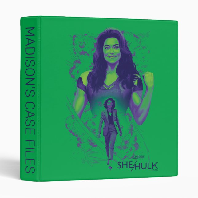 Jennifer Walters She-Hulk Explosive Graphic 3 Ring Binder (Front/Spine)