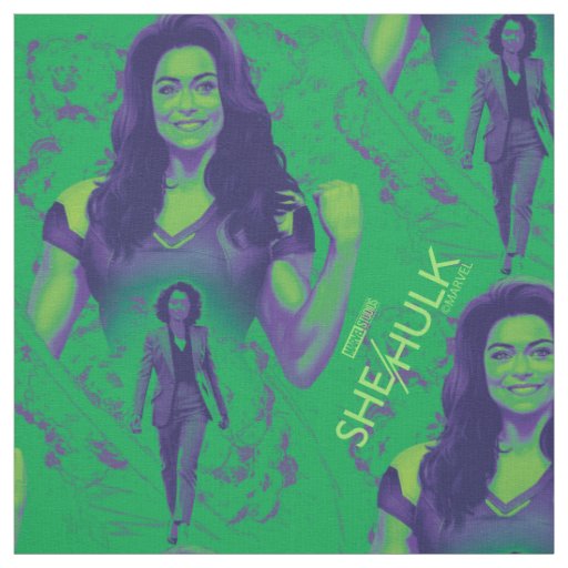 Jennifer Walters She-Hulk Explosive Graphic Fabric