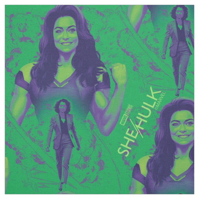 Jennifer Walters She-Hulk Explosive Graphic Fabric (Swatch)