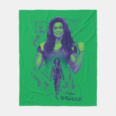 Jennifer Walters She-Hulk Explosive Graphic Fleece Blanket