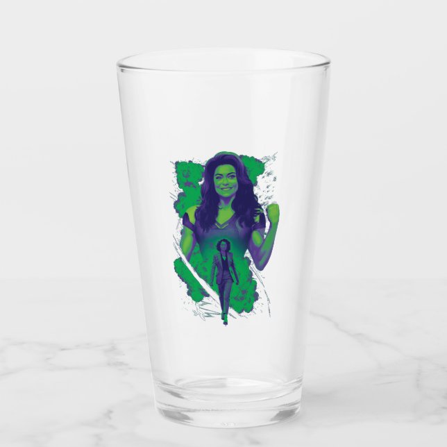 Jennifer Walters She-Hulk Explosive Graphic Glass (Front)