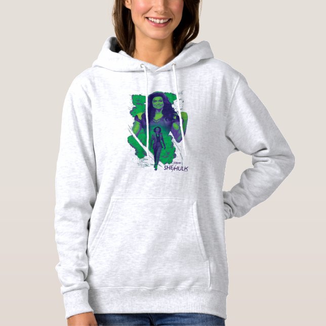 Jennifer Walters She-Hulk Explosive Graphic Hoodie (Front)