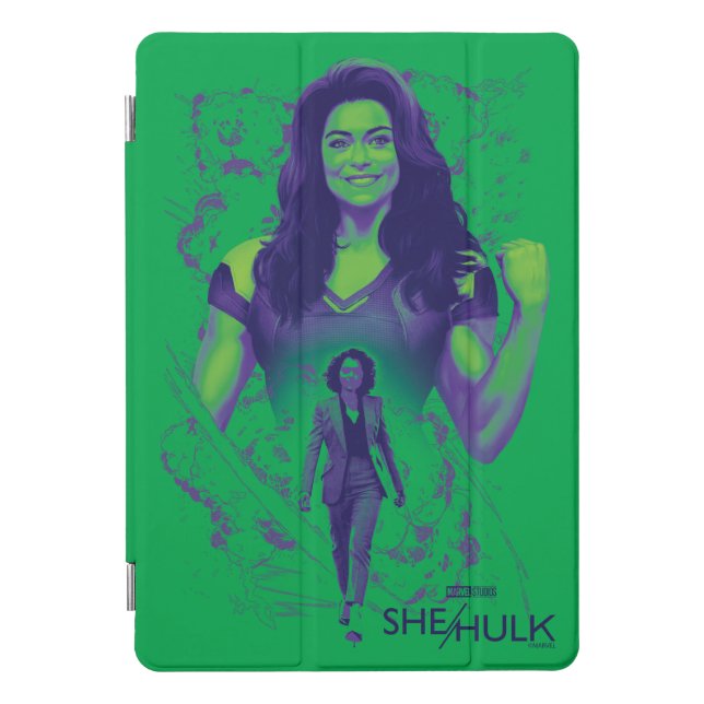 Jennifer Walters She-Hulk Explosive Graphic iPad Pro Cover (Front)