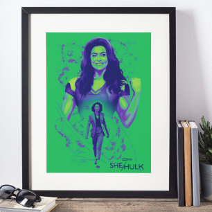 Jennifer Walters She-Hulk Explosive Graphic Poster