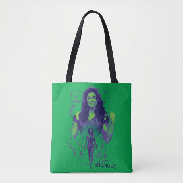 Jennifer Walters She-Hulk Explosive Graphic Tote Bag (Front)