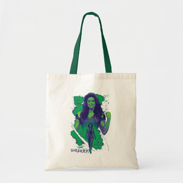 Jennifer Walters She-Hulk Explosive Graphic Tote Bag (Front)