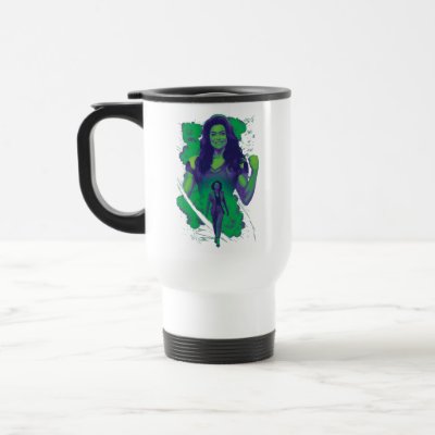 Jennifer Walters She-Hulk Explosive Graphic Travel Mug