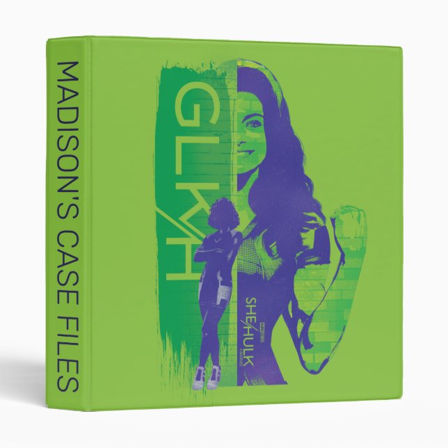 Jennifer Walters She-Hulk GLKH Graphic 3 Ring Binder (Front/Spine)