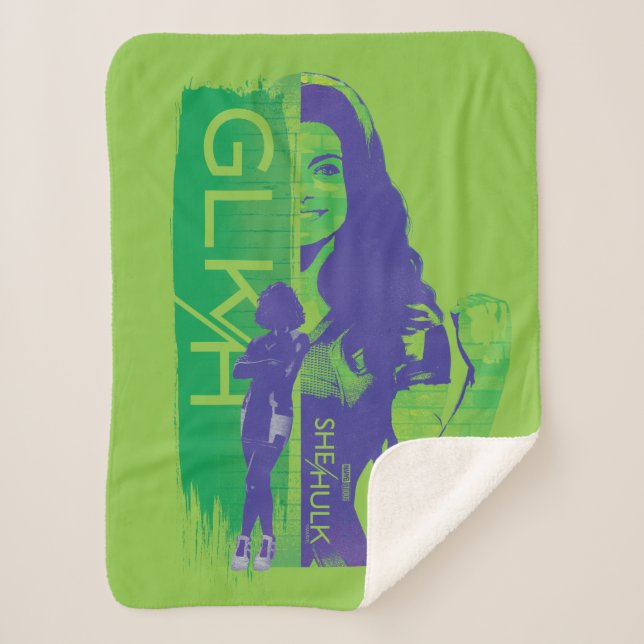 Jennifer Walters She-Hulk GLKH Graphic Sherpa Blanket (Front)