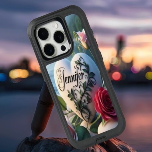 Jennifers Heart by the River iPhone 15 Pro Case