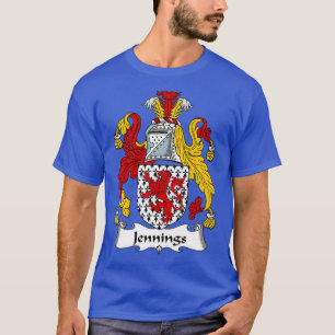 Jennings Coat of Arms Jennings Family Crest  T-Shirt