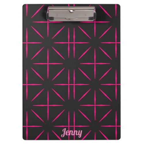 JENNY  Black and Pink design  Clipboard